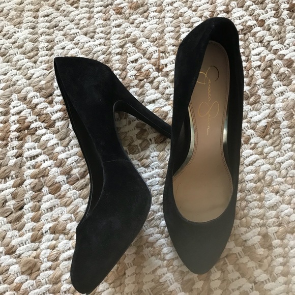 Jessica Simpson Shoes - Jessica Simpson Black Suede Pumps